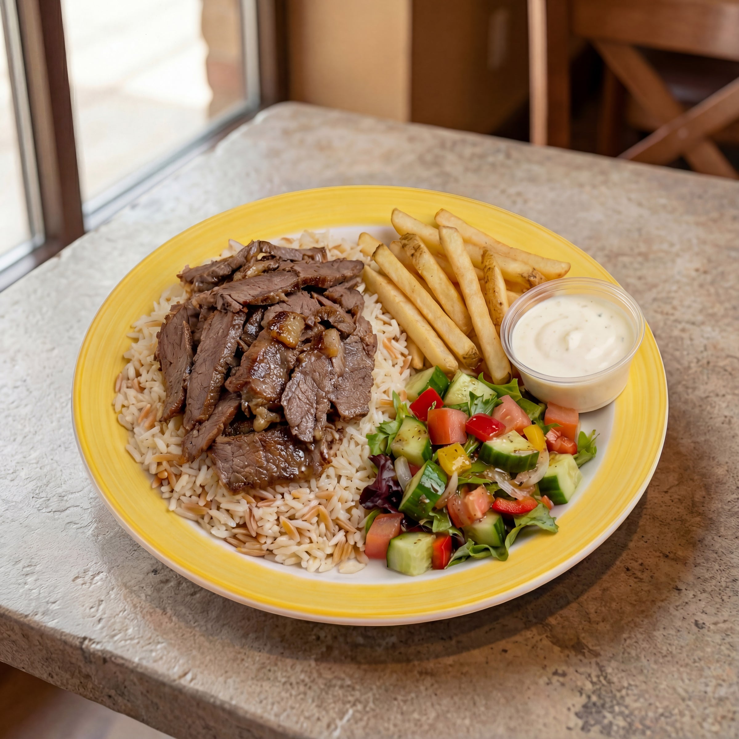 Plate Shawarma Beef | Donerka Shawarma & Cafe